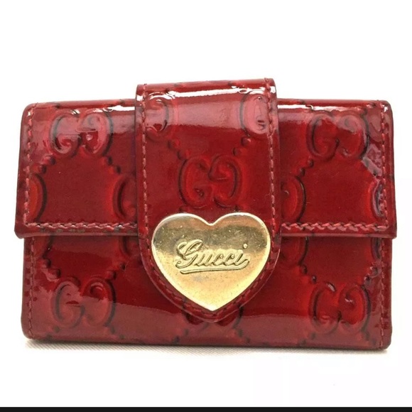 Authentic GUCCI Shima GG Logo Patent 6 Key Case - Picture 1 of 15